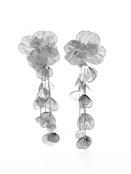 Cercei de Dama E134 Argintiu | Mei » MeiShop.Ro