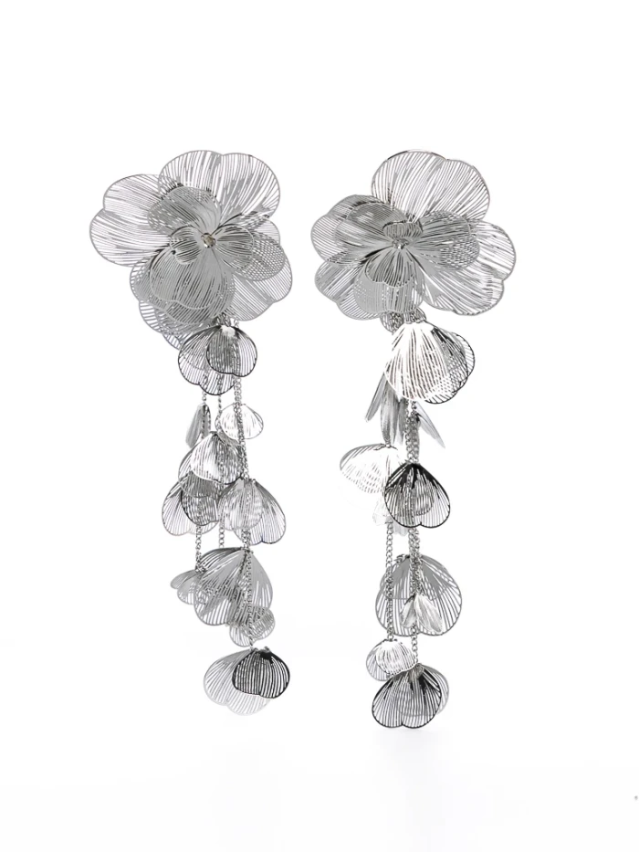 Cercei de Dama E134 Argintiu | Mei » MeiShop.Ro