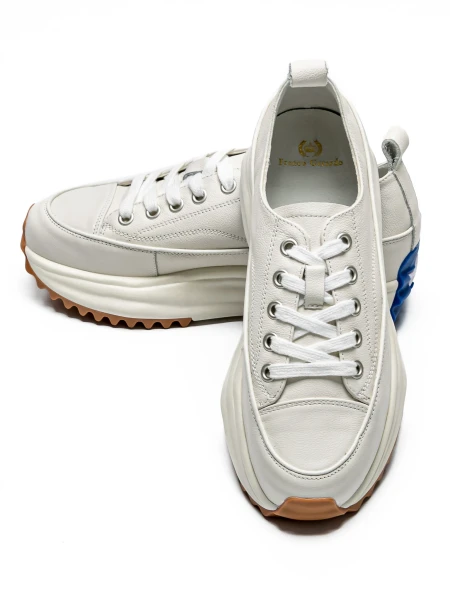 Pantofi Sport Dama din piele naturala 9529-2X Alb | Fr... » MeiShop.Ro
