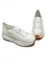 Pantofi Sport Dama din piele naturala 9529-2X Alb | Fr... » MeiShop.Ro