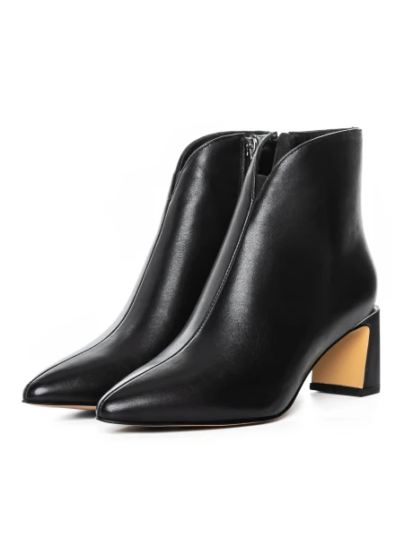 Botine Dama cu toc gros 2091-5-61A Negru » MeiShop.Ro