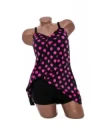 Costum de baie dama Y10221 NEGRU-FUCSIA | MEINA