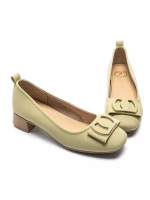 Pantofi cu Toc gros TP5008 Verde | Formazione