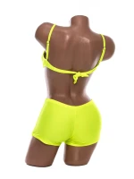 Costum de Baie Dama 2 Piese A2045 Verde neon » MeiShop.Ro