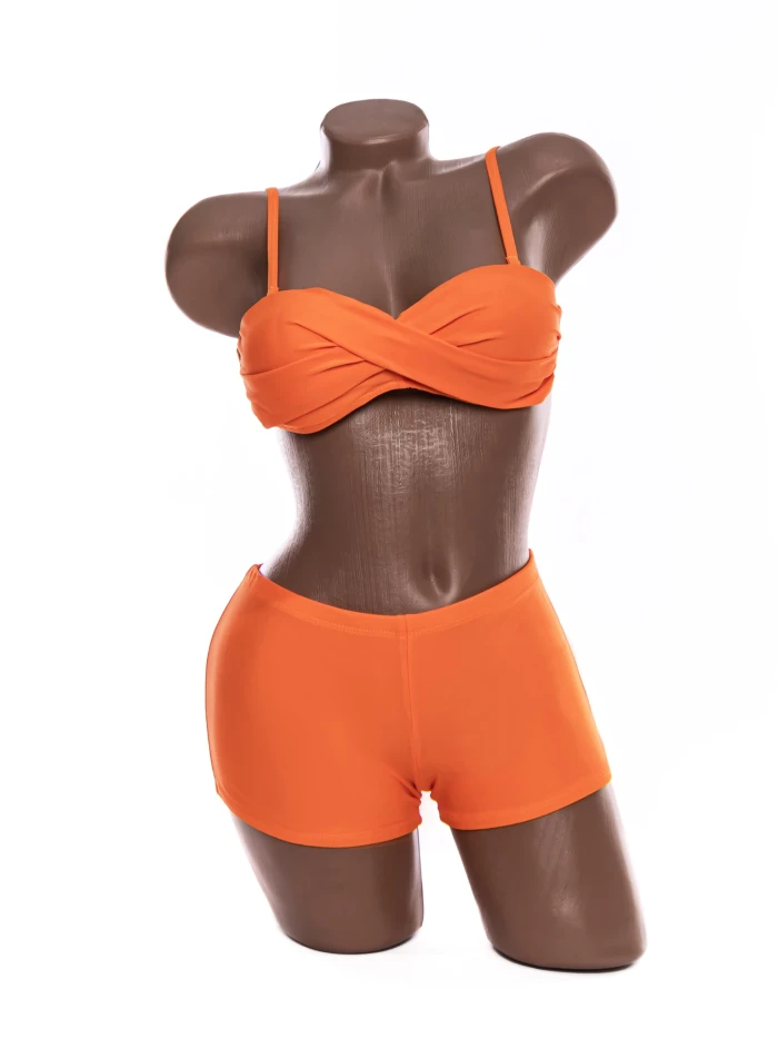 Costum de Baie Dama 2 Piese A2045 Roz » MeiShop.Ro