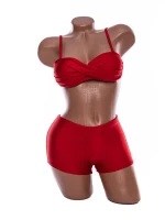 Costum de Baie Dama 2 Piese A2045 Roz » MeiShop.Ro
