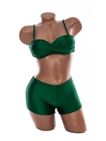 Costum de Baie Dama 2 Piese A2045 Roz » MeiShop.Ro
