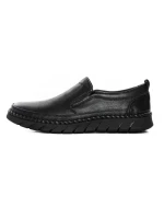 Pantofi Barbati din piele naturala HT8215 Negru (L16) Mels