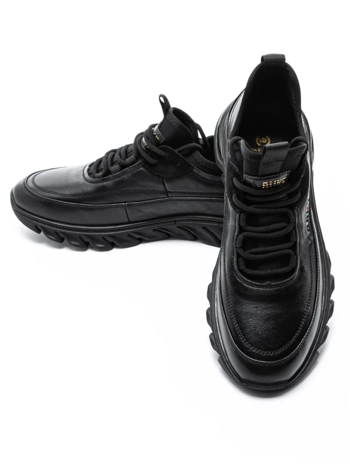 Pantofi Sport Barbati din piele naturala M01902 Negru (L10) Franco Gerardo