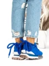 Pantofi Sport Dama din piele naturala 5WZ15 SAPPHIRE BLUE | PANTOFUL