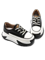 Pantofi Sport Dama din piele naturala KM9071-2 BLACK | ADVANCER