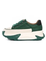 Pantofi Sport Dama din piele naturala KM9071-2 GREEN | ADVANCER