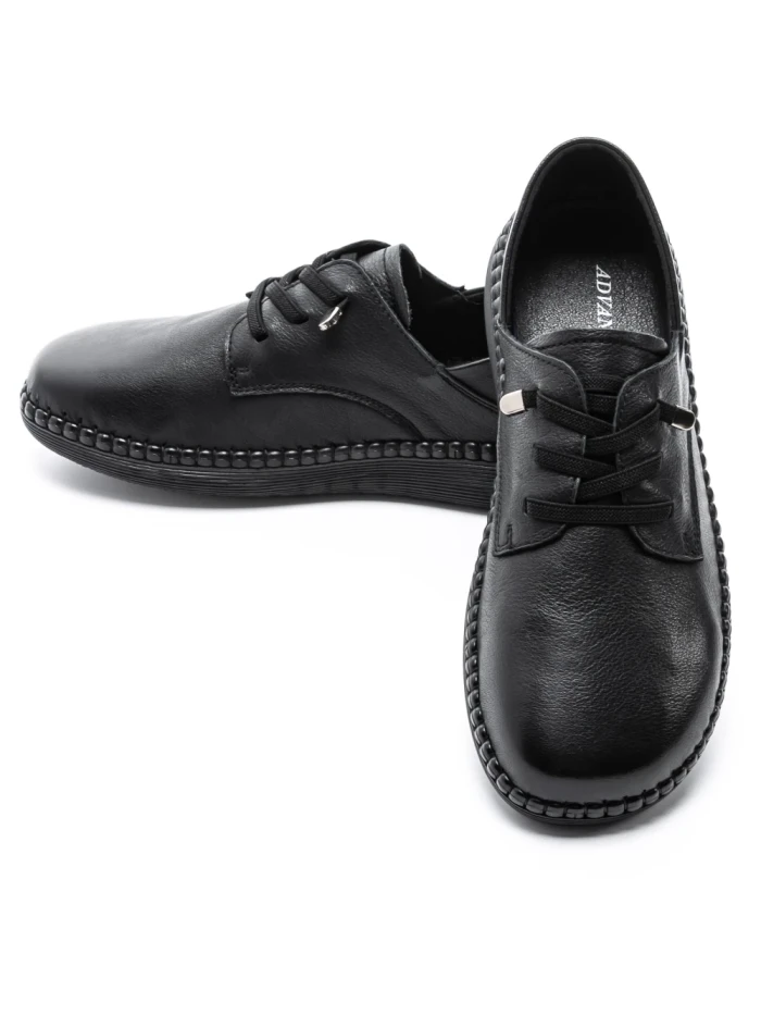 Pantofi Casual Dama din piele naturala 6350 BLACK | ADVANCER