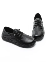 Pantofi Casual Dama din piele naturala 6350 BLACK | ADVANCER