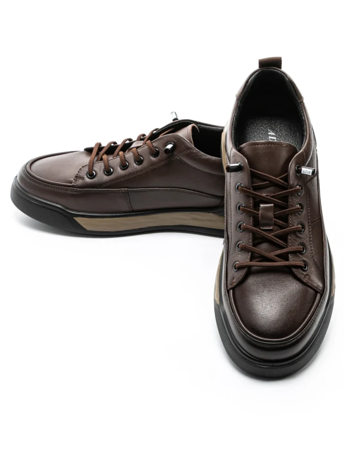 Pantofi Casual Barbati din piele naturala 57509 BROWN | ADVANCER
