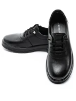 Pantofi Casual Dama din piele naturala N725 BLACK | ADVANCER