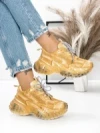 Pantofi Sport Dama cu Platforma 5WL83 YELLOW | MEI