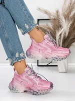 Pantofi Sport Dama cu Platforma 5WL83 PINK | MEI