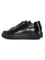 Pantofi Casual Barbati din piele naturala A921-1 BLACK | ADVANCER