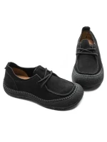 Pantofi Casual Dama din piele naturala KM5169 BLACK | FORMAZIONE