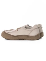 Pantofi Casual Dama din piele naturala KM5169 CREAM | FORMAZIONE