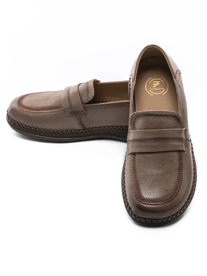 Pantofi Casual Dama din piele naturala KM329 APRICOT | FORMAZIONE