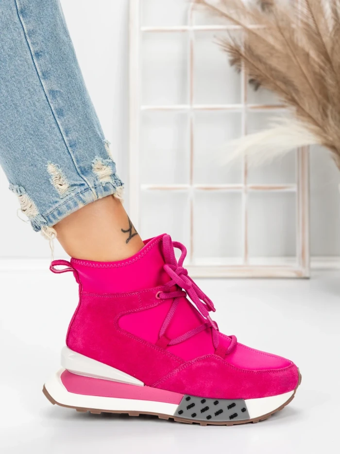 Ghete Dama din piele naturala 5SZ8 ROSEO | PANTOFUL