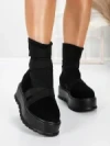 Ghete Dama cu Platforma 56WL1 BLACK | MEI
