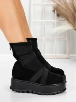 Ghete Dama cu Platforma 56WL1 BLACK | MEI