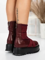 Ghete Dama cu Platforma 56WL1 WINERED | MEI