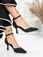 Pantofi Stiletto 5XKK38 BLACK | MEI