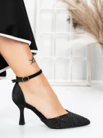 Pantofi Stiletto 5XKK38 BLACK | MEI