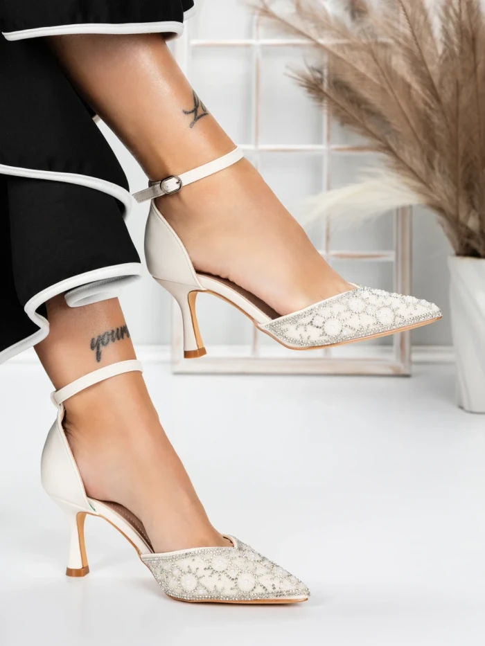 Pantofi Stiletto 5XKK38 BEIGE | MEI