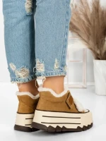 Ghete Dama din piele naturala 5W53 YELLOW | PANTOFUL