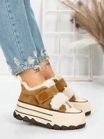 Ghete Dama din piele naturala 5W53 YELLOW | PANTOFUL