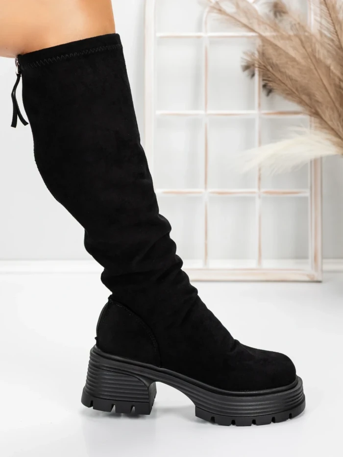 Cizme Dama cu Toc 5WL80 BLACK | MEI