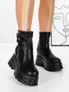 Ghete Dama cu Platforma 58WL17 BLACK | MEI
