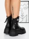 Ghete Dama cu Platforma 58WL21 BLACK | MEI