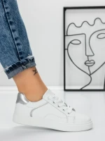 Sneakers Dama 983 WHITE-SILVER | FASHION