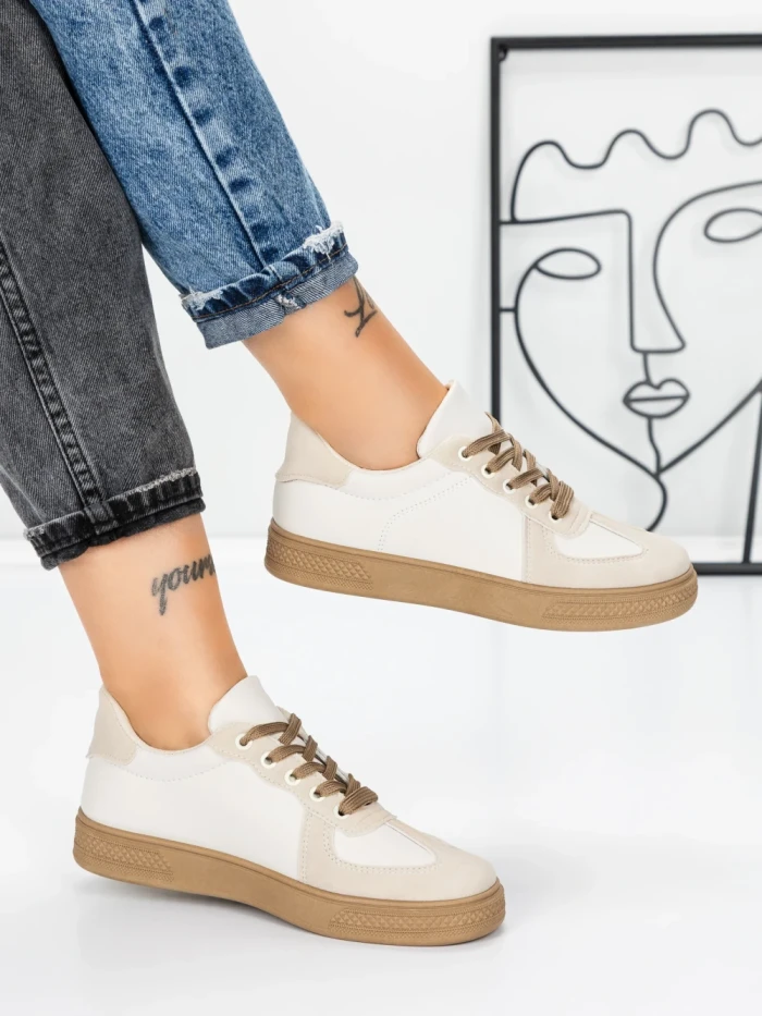 Sneakers Dama 986 BEIGE-KHAKI | FASHION