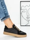 Sneakers Dama 986 BLACK-KHAKI | FASHION
