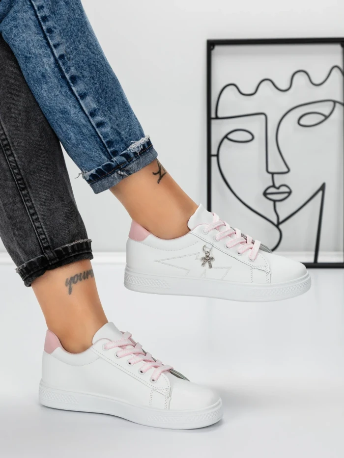 Sneakers Dama 973 WHITE-PINK | FASHION