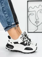 Sneakers Dama 580 WHITE-BLACK | FASHION