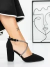 Pantofi cu Toc Gros 2YXD63 BLACK | MEI