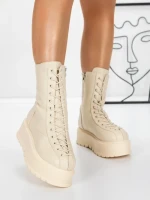 Ghete Dama cu Platforma 3AL77 BEIGE | MEI