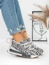Pantofi Sport Dama din piele naturala 5WZ15 LEOPARD PRINT | PANTOFUL