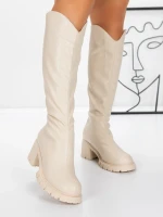 Cizme Dama 3WL15 Bej » MeiShop.Ro