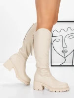 Cizme Dama 3WL15 Bej » MeiShop.Ro