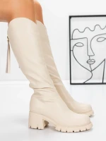 Cizme Dama 3WL15 Bej » MeiShop.Ro