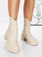 Ghete Dama 3WL16 Bej » MeiShop.Ro